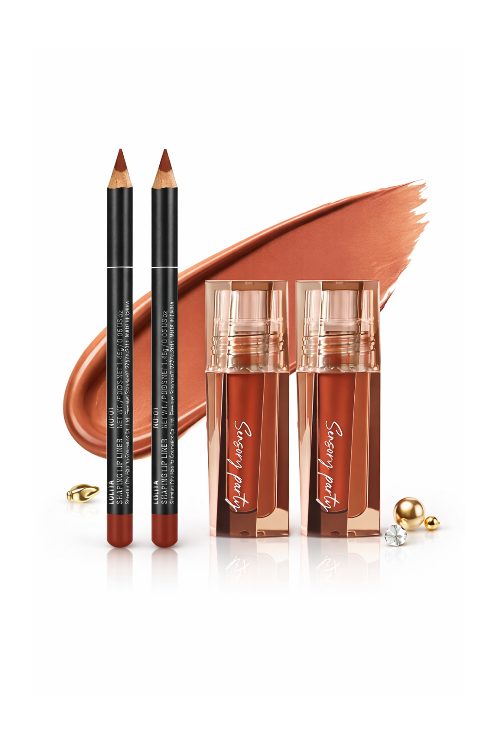 Matte Aura Lip Gloss & Liner Duo - Greycord Beauty