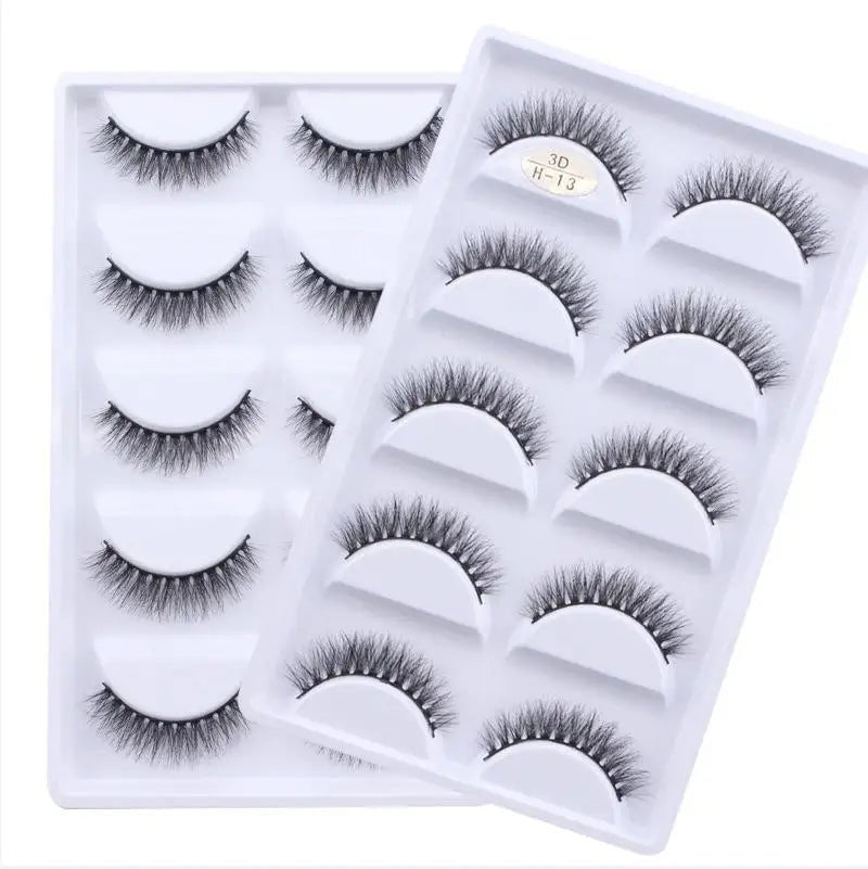 Main Character Lashes – 3D Handmade Wispy Faux Mink Lash Wardrobe (5-Piece Set) - Greycord BeautyGreycord Beauty