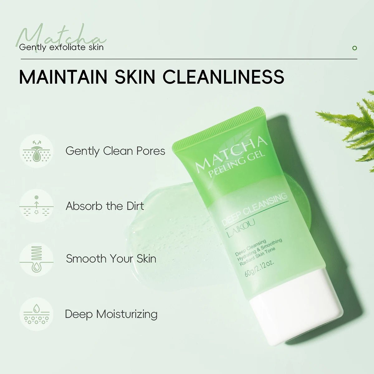 Matcha Exfoliating Peeling Gel Facial Scrub - Greycord BeautyGreycord Beauty