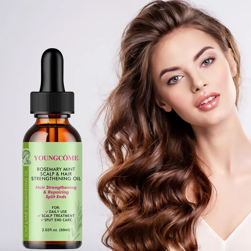 Rosemary Mint Elixir β Nourishing Hair Growth Oil for Stronger, Softer, Shinier Hair - Greycord