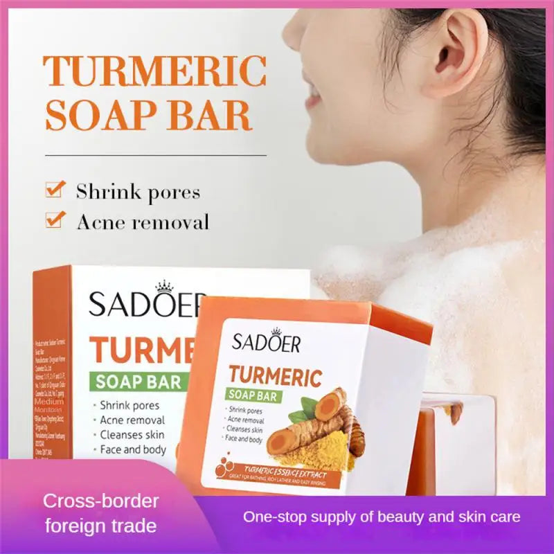 Natural Handmade Turmeric Soap: Acne Removal And Body Cleanser - Greycord