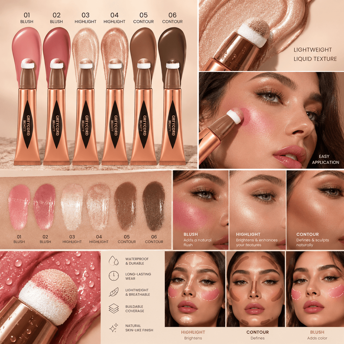 Lakerain Liquid Blush & Contour Stick - Greycord BeautyGreycord Beauty