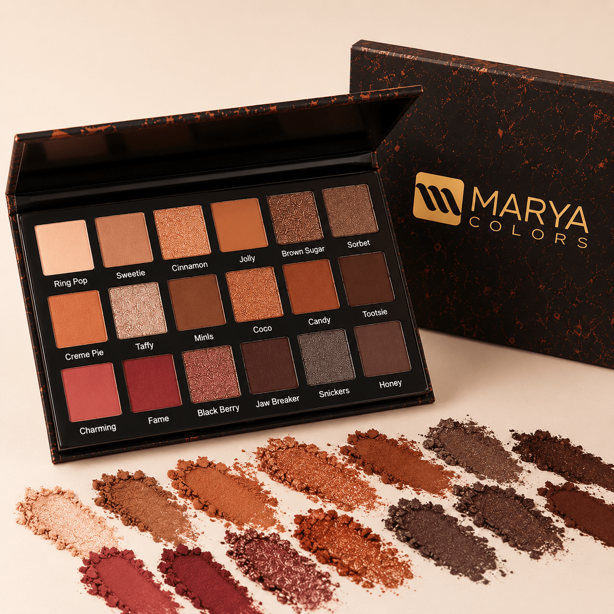 Marya's 18-Color Eyeshadow Palette - Greycord BeautyGreycord Beauty