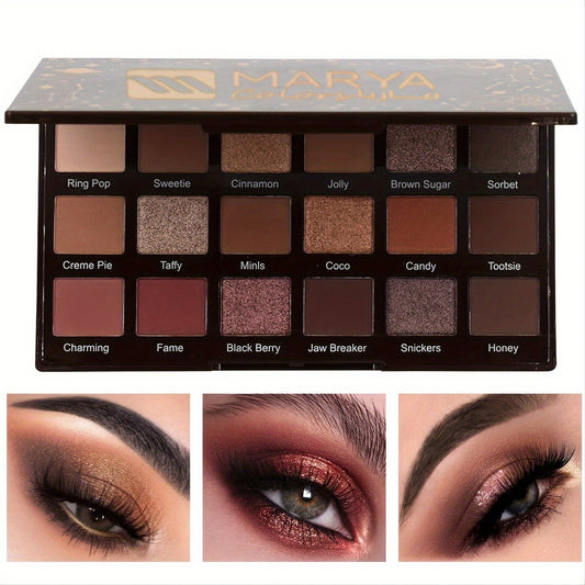 MARYAMAS 18-Color Eyeshadow Palette