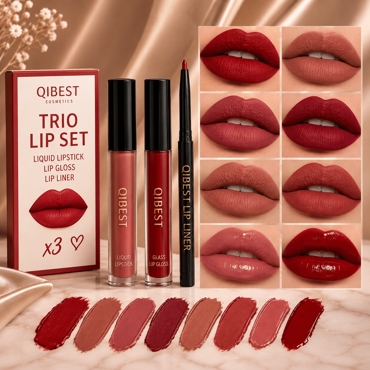 Velvet Lip & Define Liquid Lipstick & Liner Set - Greycord BeautyGreycord Beauty