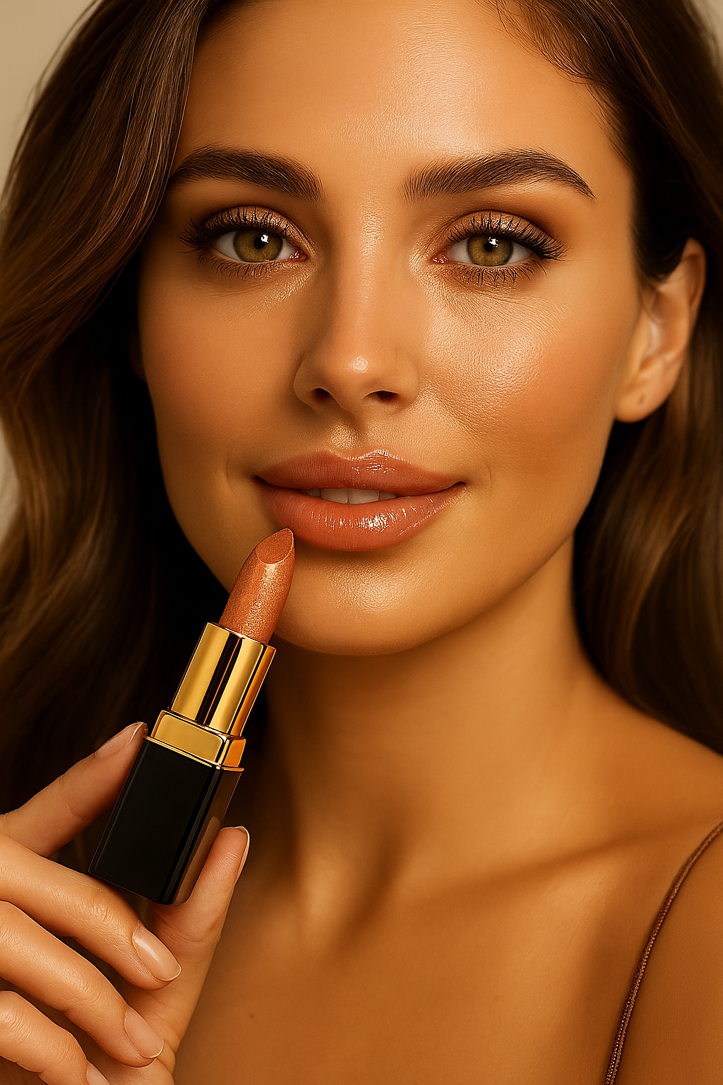 Greycord Beauty Glamourshine – Waterproof Glitter Nude Lipstick
