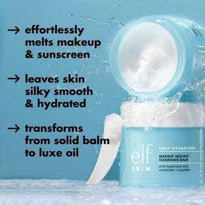 e.l.f. SKIN Holy Hydration Makeup Melting Cleansing Balm 3.5 oz - New