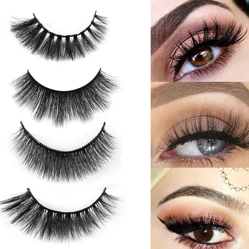 Main Character Lashes – 3D Handmade Wispy Faux Mink Lash Wardrobe (5-Piece Set)