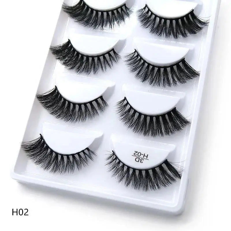 Main Character Lashes – 3D Handmade Wispy Faux Mink Lash Wardrobe (5-Piece Set)