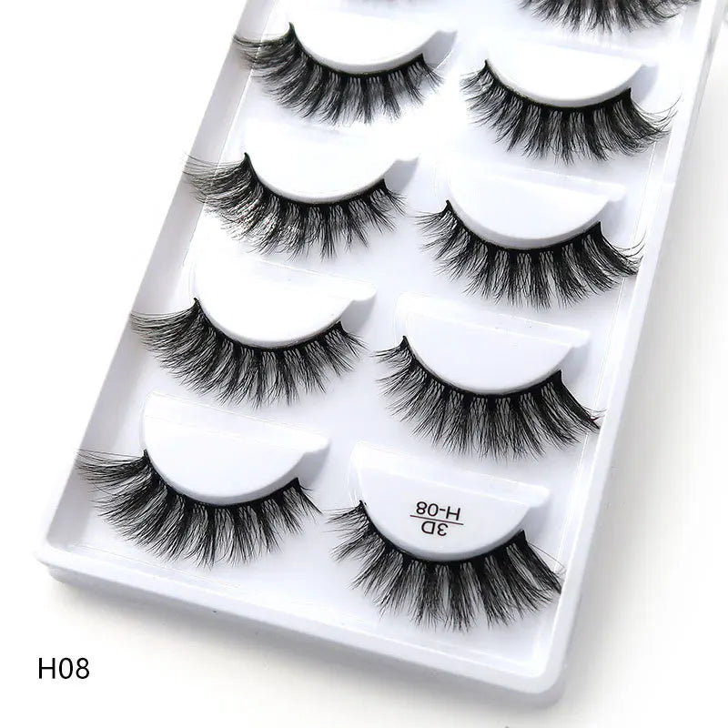 Main Character Lashes – 3D Handmade Wispy Faux Mink Lash Wardrobe (5-Piece Set)