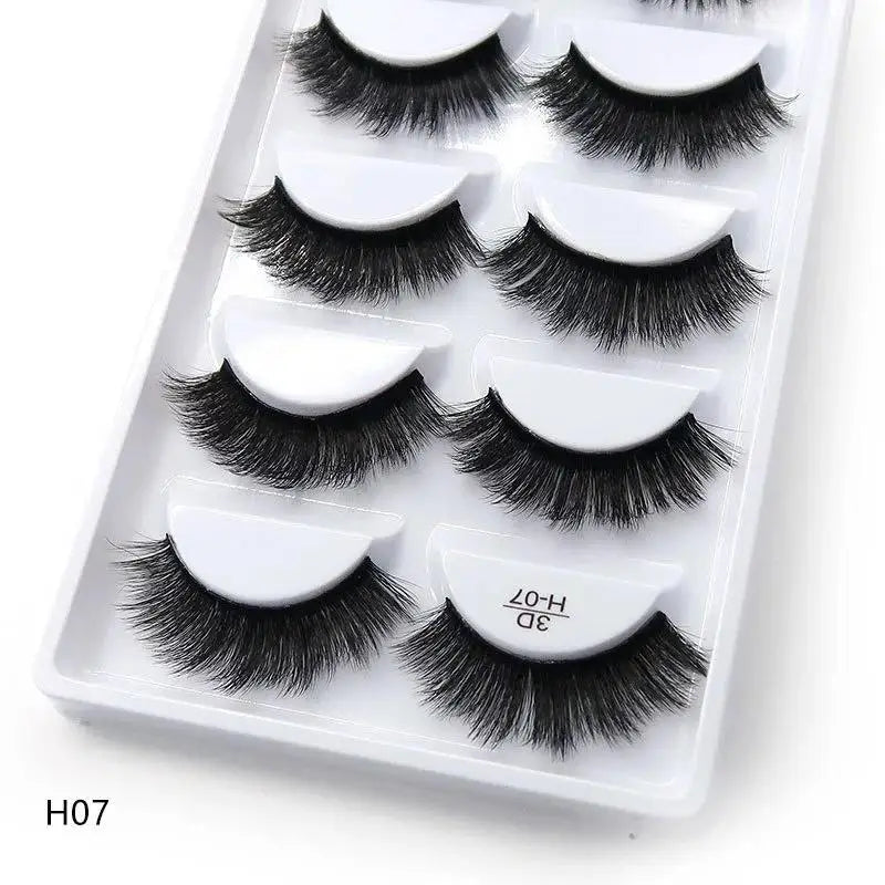 Main Character Lashes – 3D Handmade Wispy Faux Mink Lash Wardrobe (5-Piece Set)
