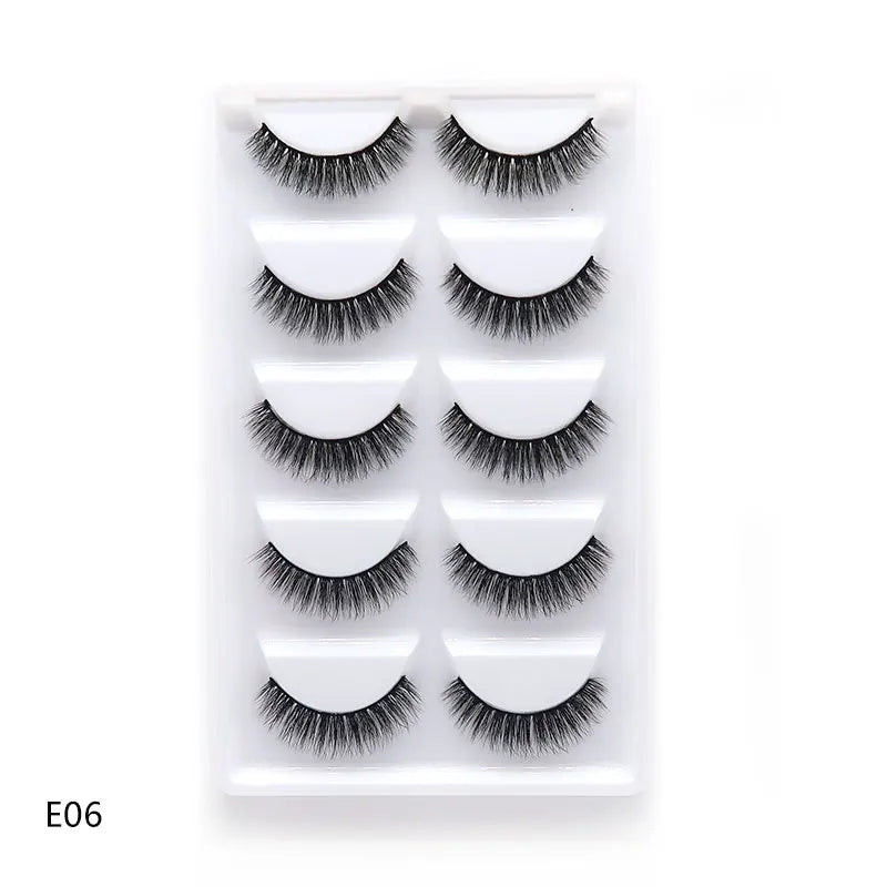 Main Character Lashes – 3D Handmade Wispy Faux Mink Lash Wardrobe (5-Piece Set)