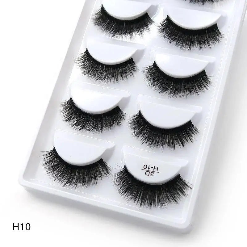 Main Character Lashes – 3D Handmade Wispy Faux Mink Lash Wardrobe (5-Piece Set)