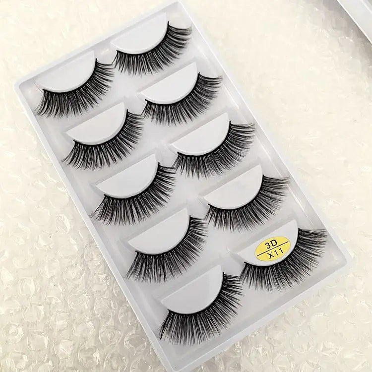 Main Character Lashes – 3D Handmade Wispy Faux Mink Lash Wardrobe (5-Piece Set)