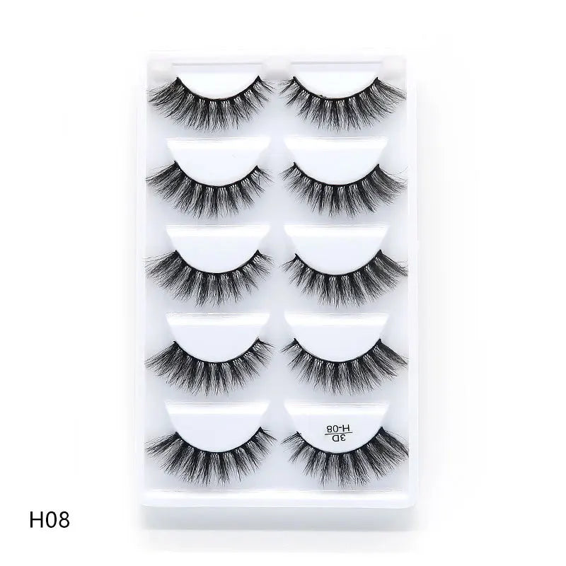 Main Character Lashes – 3D Handmade Wispy Faux Mink Lash Wardrobe (5-Piece Set)