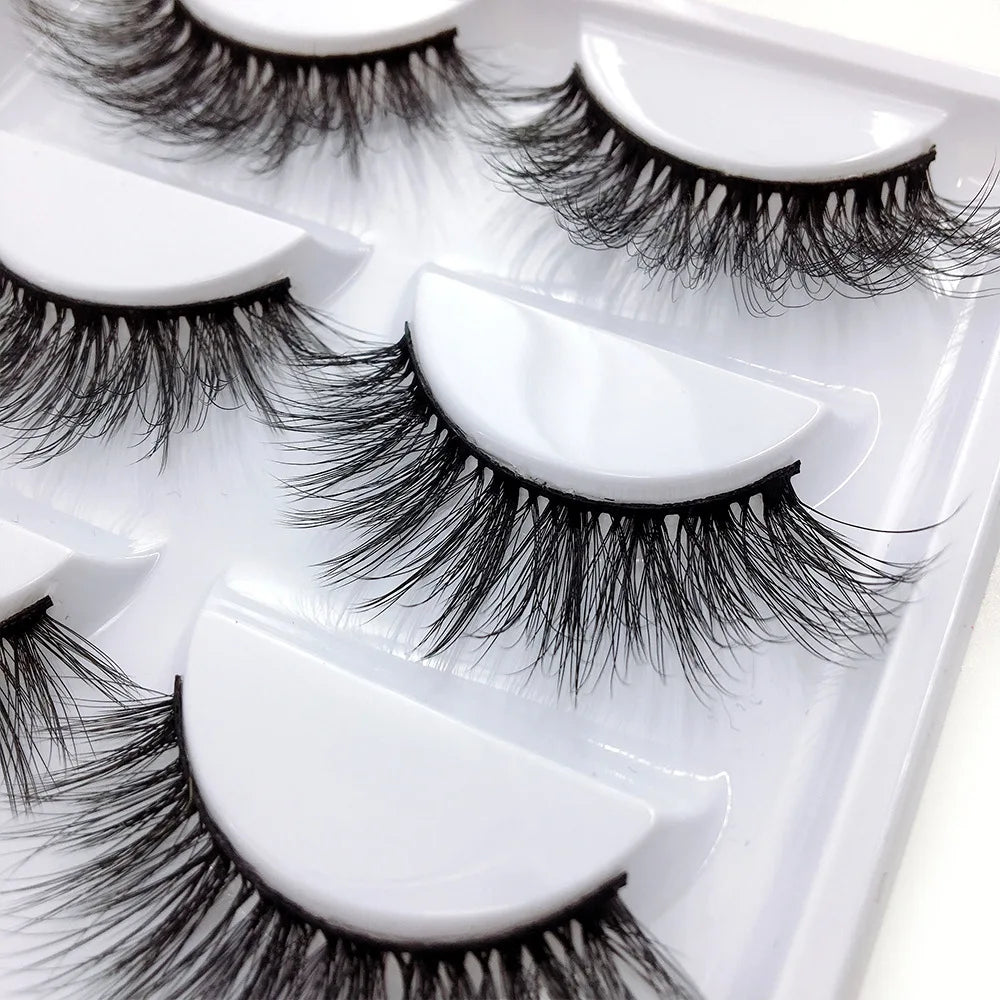 Main Character Lashes – 3D Handmade Wispy Faux Mink Lash Wardrobe (5-Piece Set)