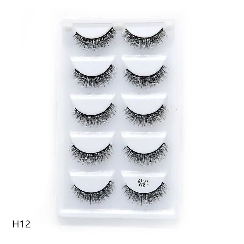 Main Character Lashes – 3D Handmade Wispy Faux Mink Lash Wardrobe (5-Piece Set)