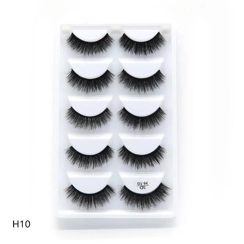 Main Character Lashes – 3D Handmade Wispy Faux Mink Lash Wardrobe (5-Piece Set)