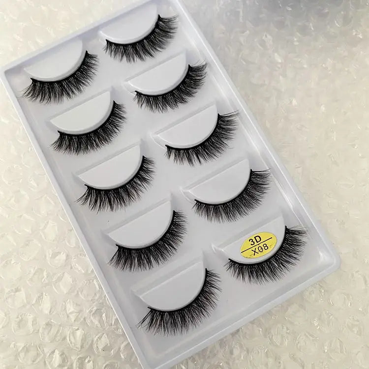 Main Character Lashes – 3D Handmade Wispy Faux Mink Lash Wardrobe (5-Piece Set)
