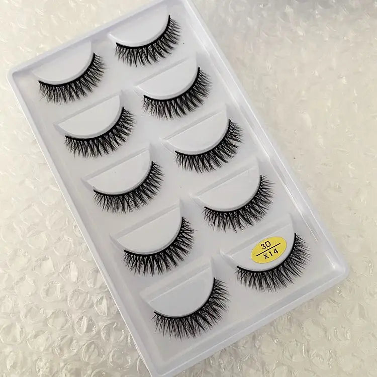 Main Character Lashes – 3D Handmade Wispy Faux Mink Lash Wardrobe (5-Piece Set)