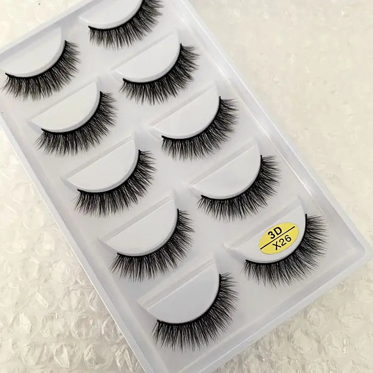 Main Character Lashes – 3D Handmade Wispy Faux Mink Lash Wardrobe (5-Piece Set)