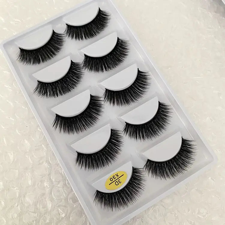 Main Character Lashes – 3D Handmade Wispy Faux Mink Lash Wardrobe (5-Piece Set)