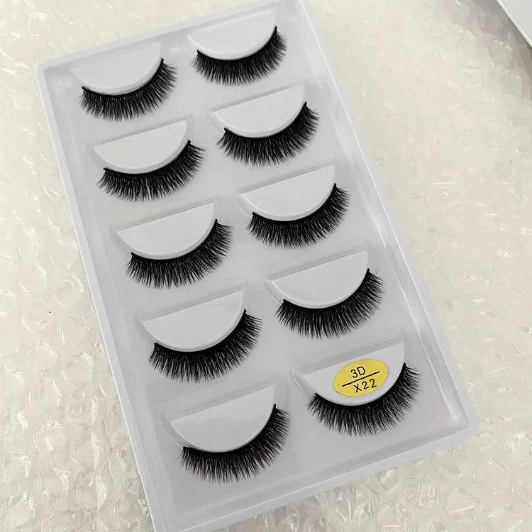 Main Character Lashes – 3D Handmade Wispy Faux Mink Lash Wardrobe (5-Piece Set)