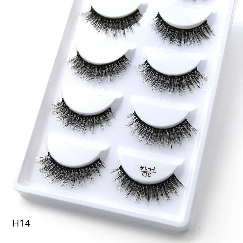Main Character Lashes – 3D Handmade Wispy Faux Mink Lash Wardrobe (5-Piece Set)