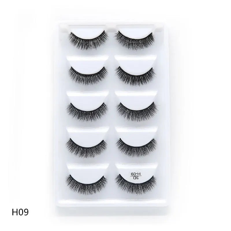 Main Character Lashes – 3D Handmade Wispy Faux Mink Lash Wardrobe (5-Piece Set)