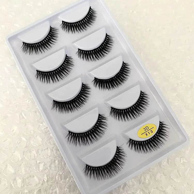 Main Character Lashes – 3D Handmade Wispy Faux Mink Lash Wardrobe (5-Piece Set)