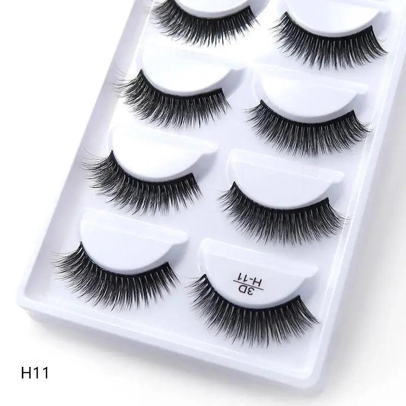 Main Character Lashes – 3D Handmade Wispy Faux Mink Lash Wardrobe (5-Piece Set)