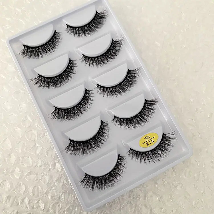 Main Character Lashes – 3D Handmade Wispy Faux Mink Lash Wardrobe (5-Piece Set)