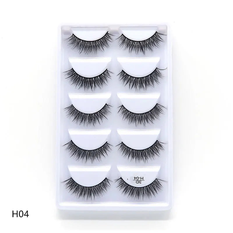 Main Character Lashes – 3D Handmade Wispy Faux Mink Lash Wardrobe (5-Piece Set)