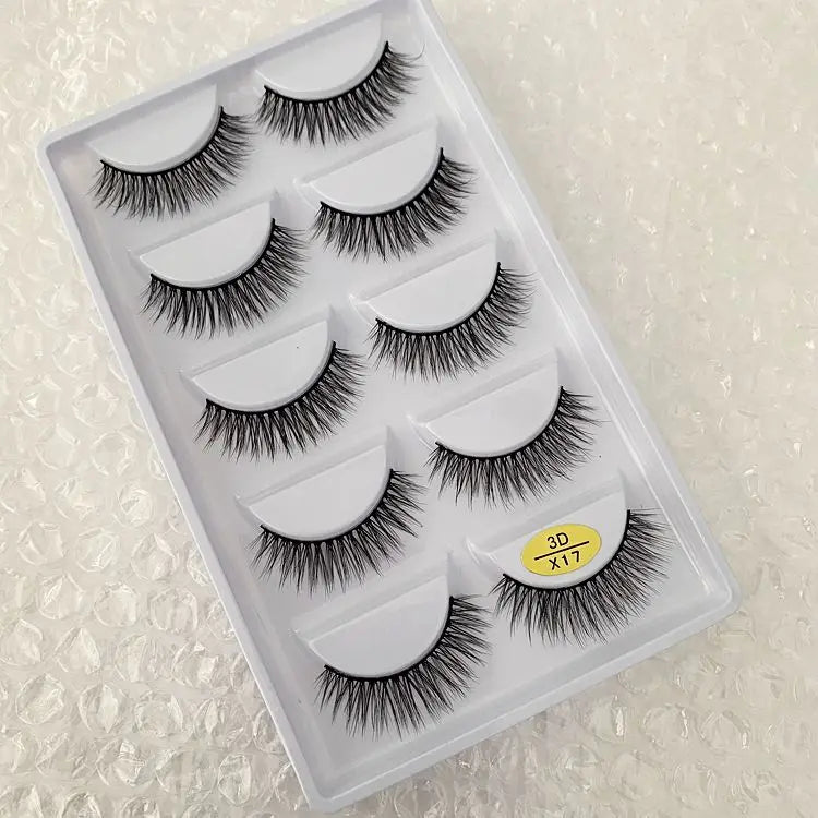 Main Character Lashes – 3D Handmade Wispy Faux Mink Lash Wardrobe (5-Piece Set)