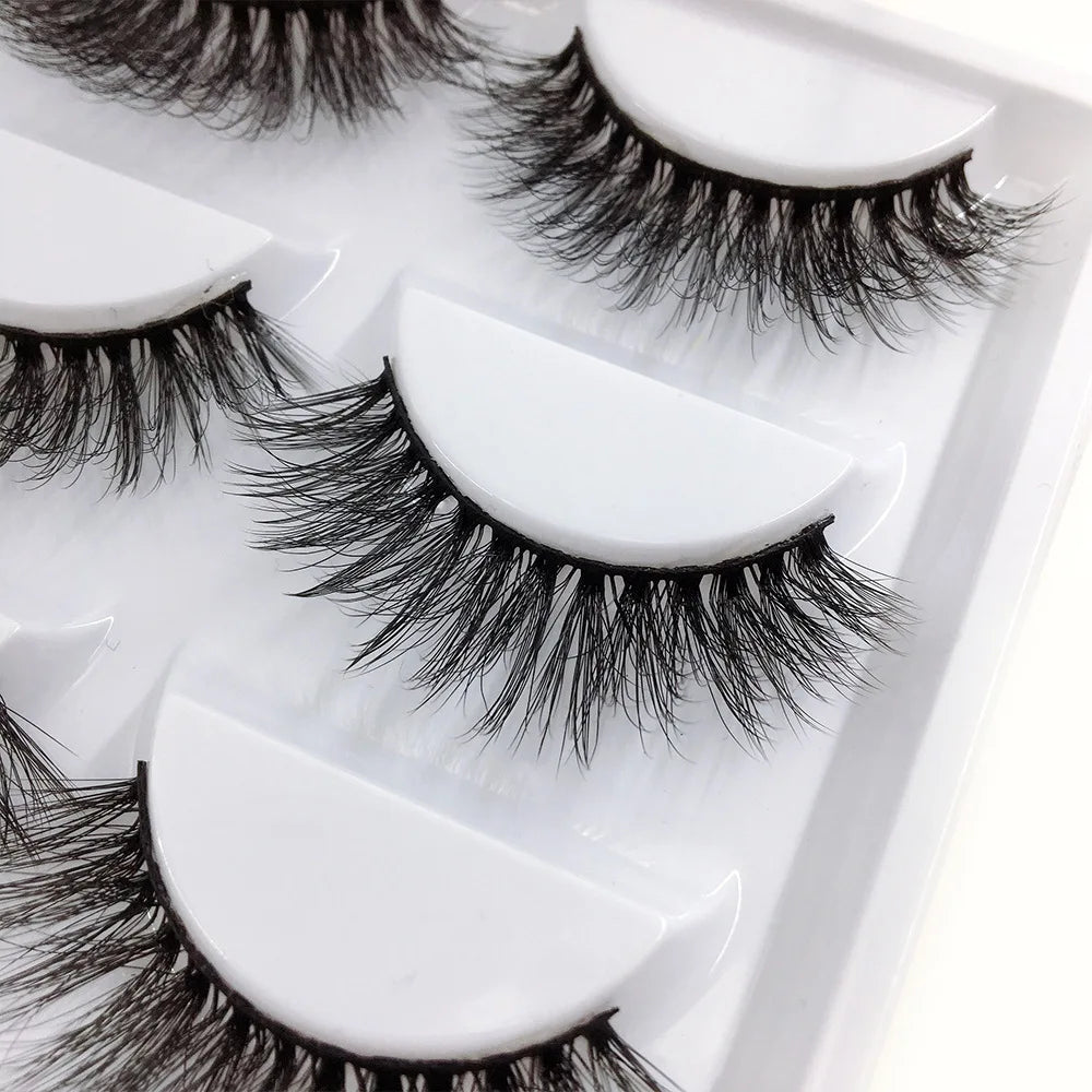 Main Character Lashes – 3D Handmade Wispy Faux Mink Lash Wardrobe (5-Piece Set)