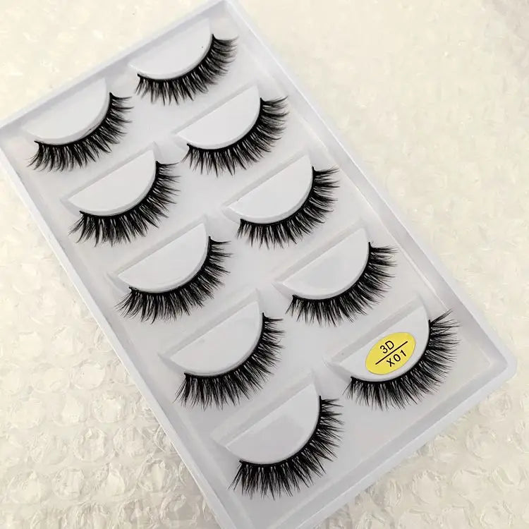 Main Character Lashes – 3D Handmade Wispy Faux Mink Lash Wardrobe (5-Piece Set)