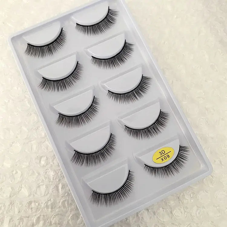 Main Character Lashes – 3D Handmade Wispy Faux Mink Lash Wardrobe (5-Piece Set)