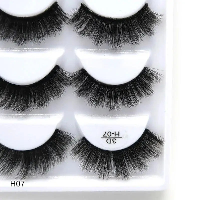 Main Character Lashes – 3D Handmade Wispy Faux Mink Lash Wardrobe (5-Piece Set)