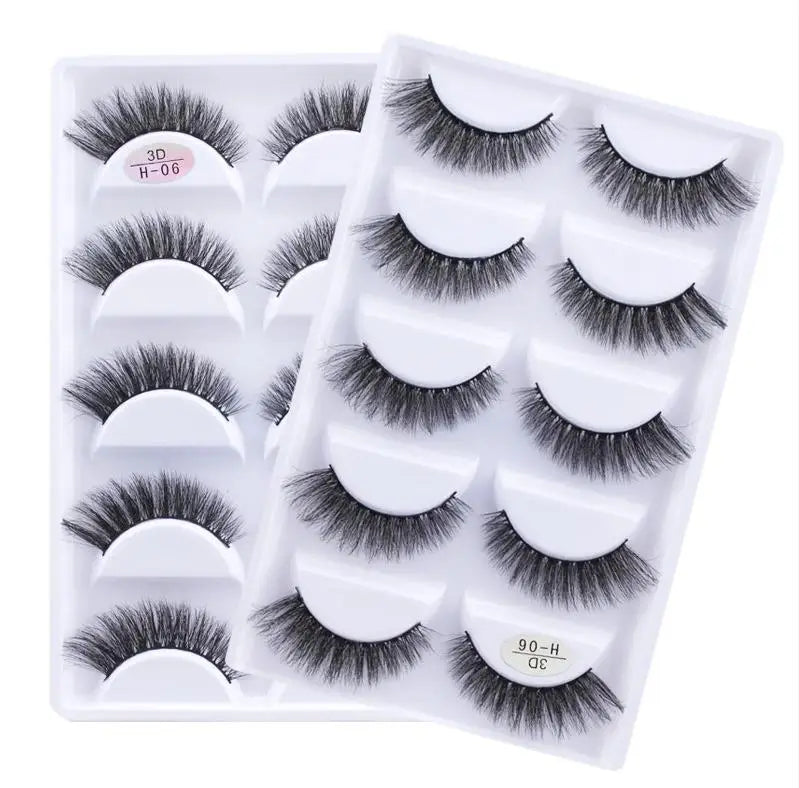 Main Character Lashes – 3D Handmade Wispy Faux Mink Lash Wardrobe (5-Piece Set)