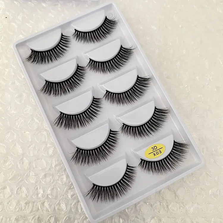 Main Character Lashes – 3D Handmade Wispy Faux Mink Lash Wardrobe (5-Piece Set)