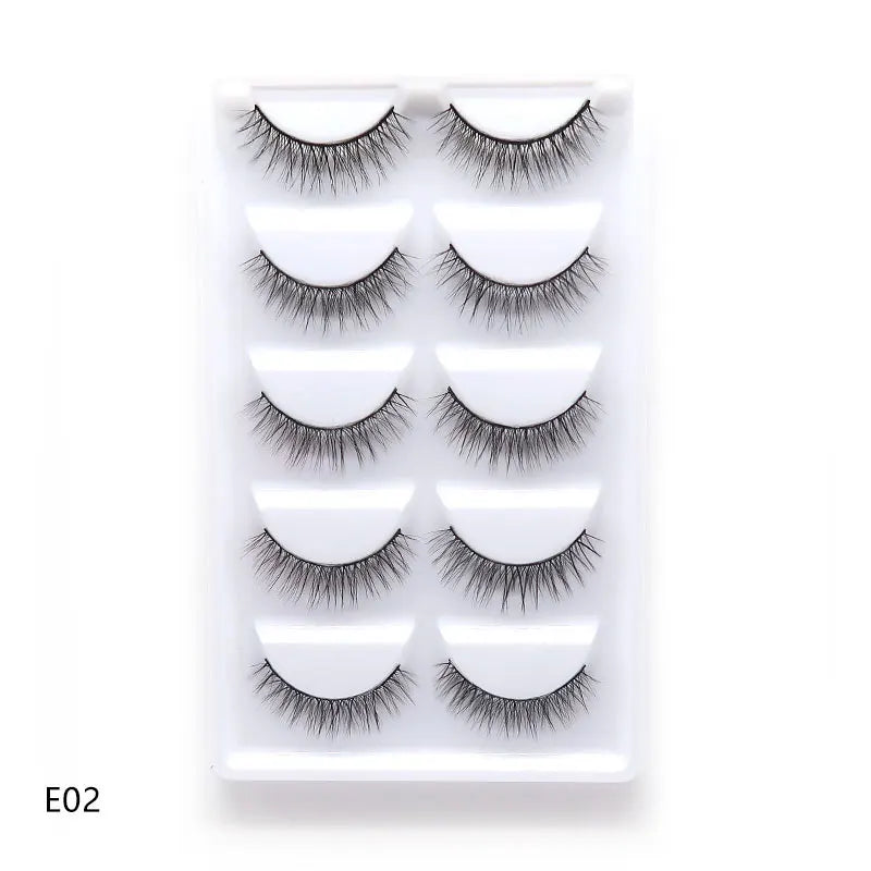 Main Character Lashes – 3D Handmade Wispy Faux Mink Lash Wardrobe (5-Piece Set)