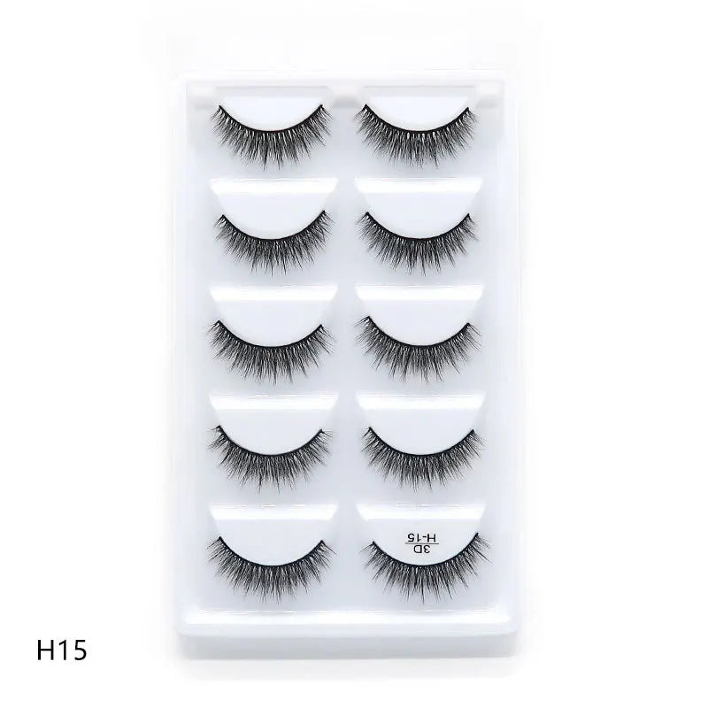 Main Character Lashes – 3D Handmade Wispy Faux Mink Lash Wardrobe (5-Piece Set)