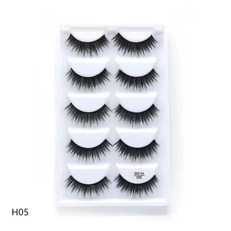 Main Character Lashes – 3D Handmade Wispy Faux Mink Lash Wardrobe (5-Piece Set)