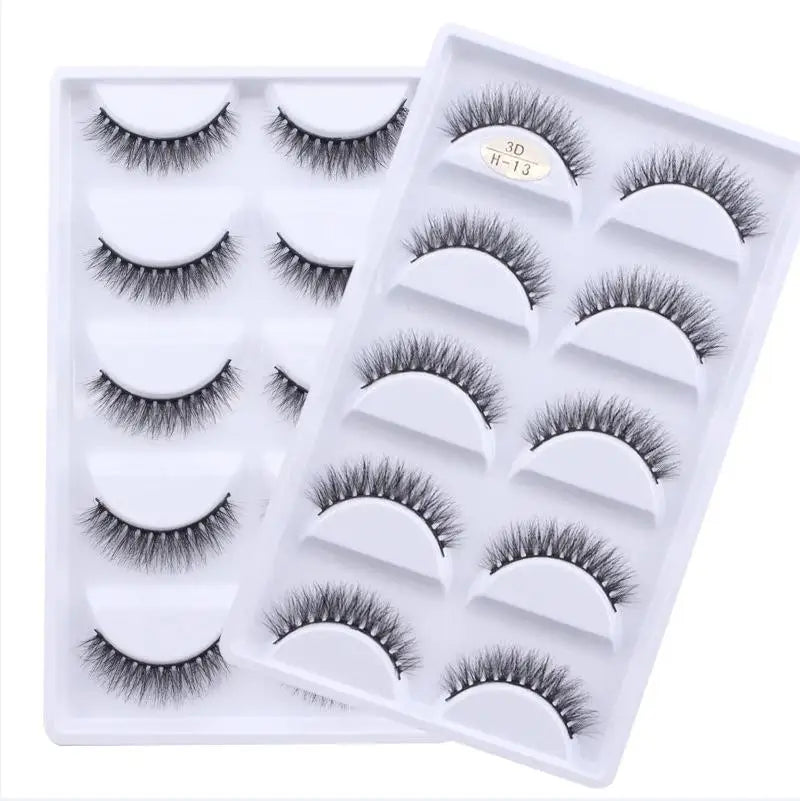 Main Character Lashes – 3D Handmade Wispy Faux Mink Lash Wardrobe (5-Piece Set)