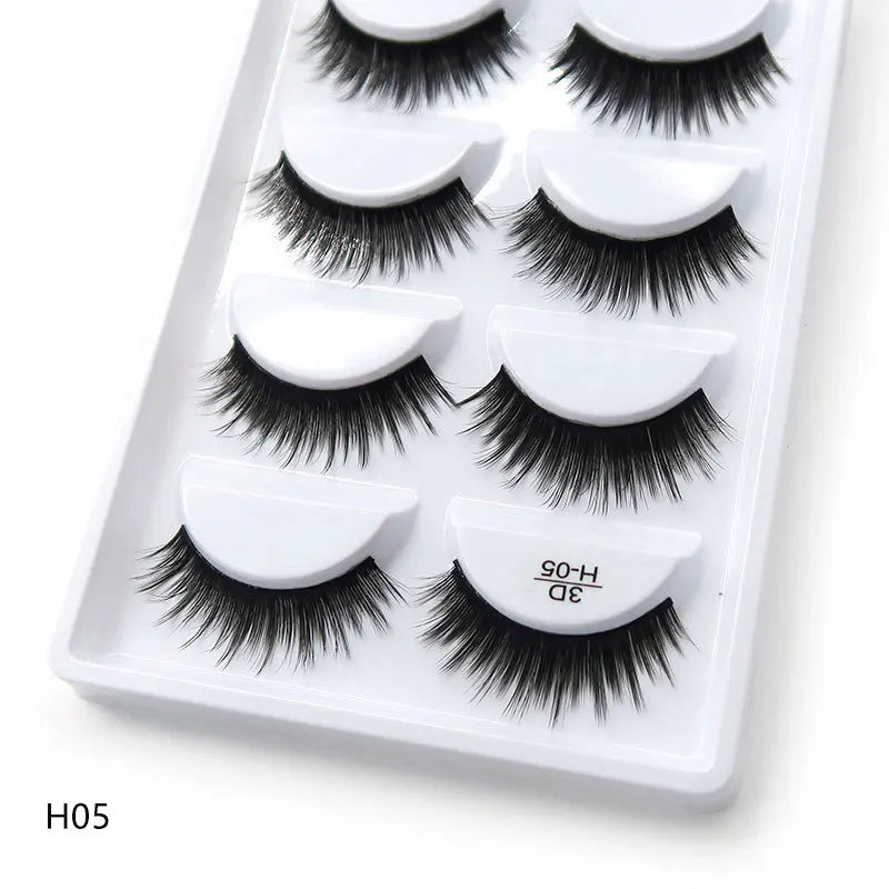 Main Character Lashes – 3D Handmade Wispy Faux Mink Lash Wardrobe (5-Piece Set)