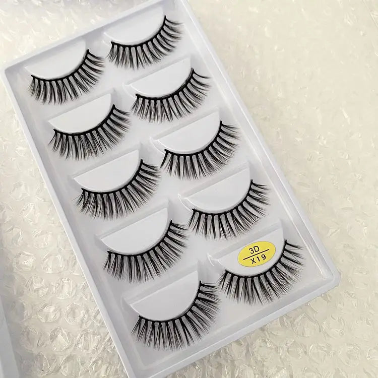 Main Character Lashes – 3D Handmade Wispy Faux Mink Lash Wardrobe (5-Piece Set)