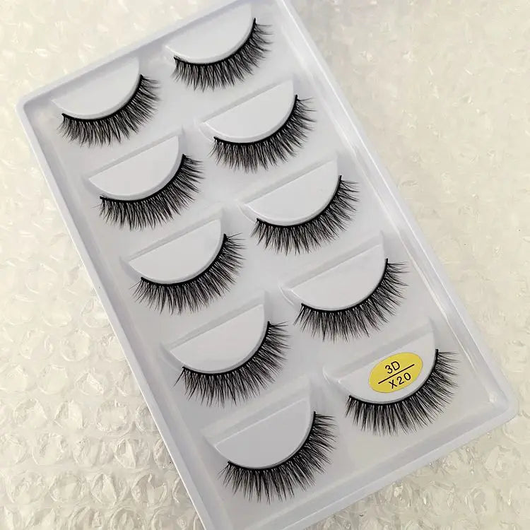 Main Character Lashes – 3D Handmade Wispy Faux Mink Lash Wardrobe (5-Piece Set)