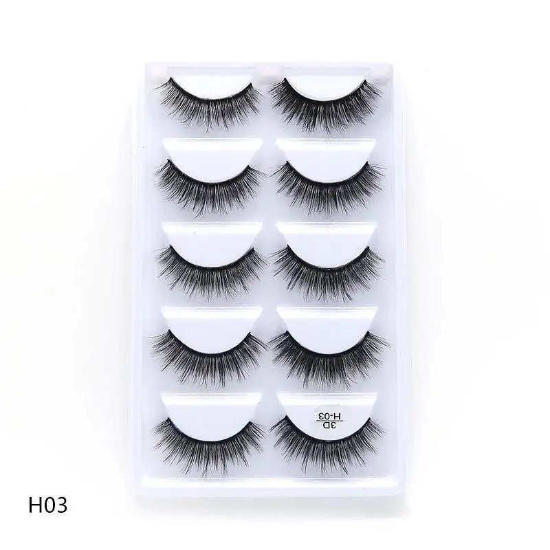 Main Character Lashes – 3D Handmade Wispy Faux Mink Lash Wardrobe (5-Piece Set)