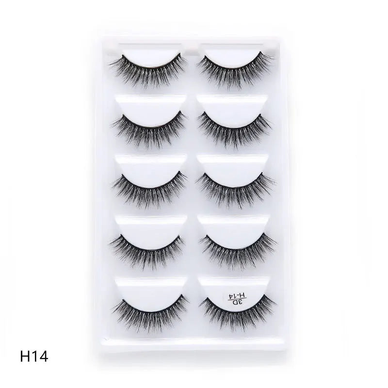 Main Character Lashes – 3D Handmade Wispy Faux Mink Lash Wardrobe (5-Piece Set)