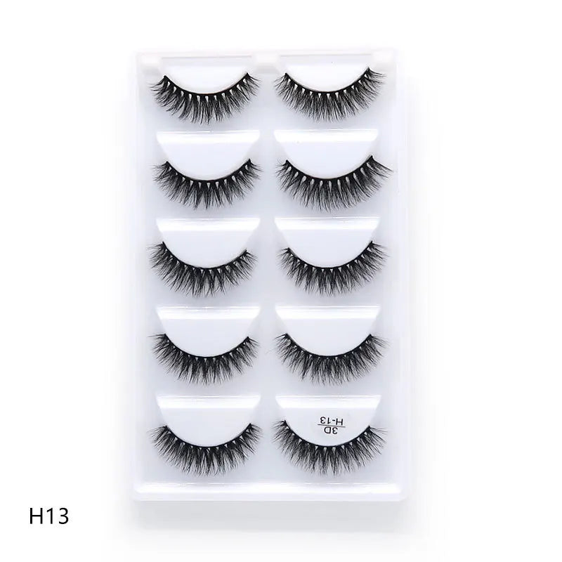 Main Character Lashes – 3D Handmade Wispy Faux Mink Lash Wardrobe (5-Piece Set)